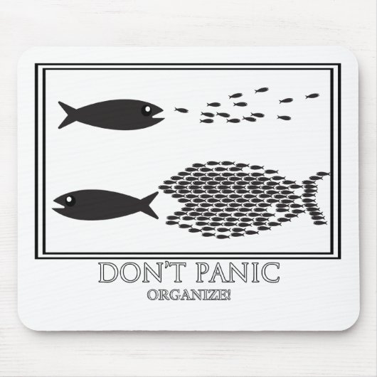 Paniek niet organiseren! muismat (Voorkant)