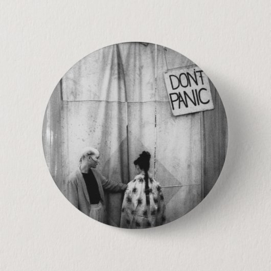 Paniekbadge niet ronde button 5,7 cm (Voorkant)