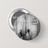 Paniekbadge niet ronde button 5,7 cm (Voorkant /achterkant)