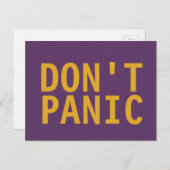 PaniekBriefkaart niet Briefkaart (Voorkant / Achterkant)