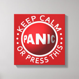 Paniekcanvasafdruk Button Canvas Afdruk