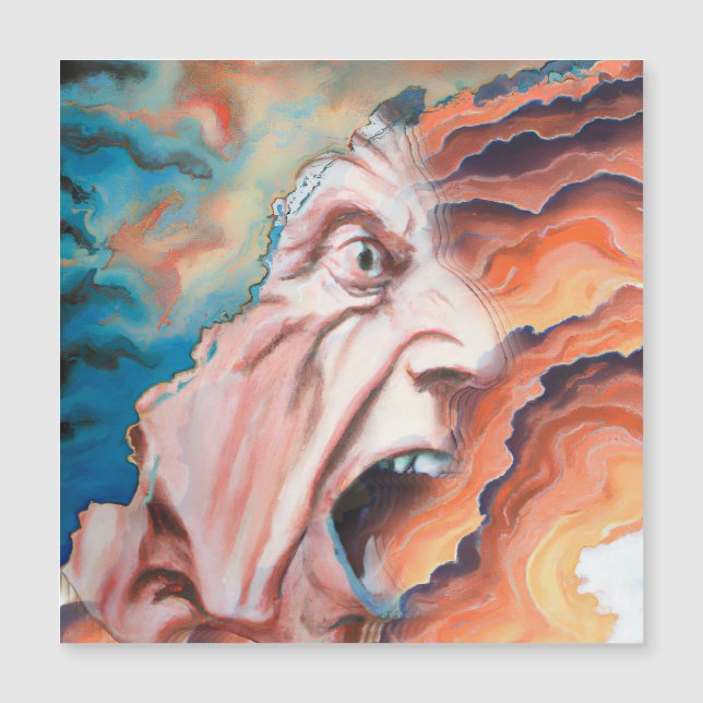 Paniekgolven olieverfschilderij (Voorkant)