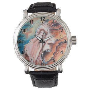 Paniekgolven olieverfschilderij horloge