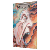 Paniekgolven olieverfschilderij klembord (Links)