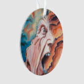 Paniekgolven olieverfschilderij ornament (voorkant)