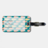 Paniekpatroon | Monogram Bagagelabel (Achterkant horizontaal)