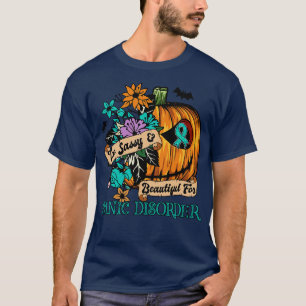 Paniekstoornis Awareness retro halloween enge pum T-shirt