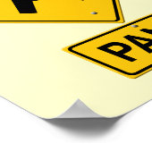 Paniekwaarschuwingsbord Poster (Hoek)