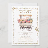 Panier à fleurs Invitation de douche nuptiale (Devant)