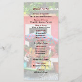 Panier à fleurs San Juan Programme de mariage (Dos)
