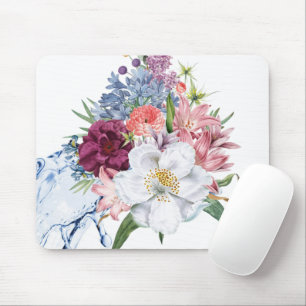 Panier à souris à fleurs florales ! Tapis de souri