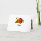 Panier Apple Carte de vacances Thanksgiving (Dos)