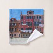 Panier avec boîtes à Venise (Gant de toilette)