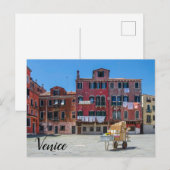 Panier avec boîtes à Venise Carte postale (Devant / Derrière)