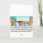 Panier cadeau de Pâques Chat et Carte de voeux de (Dos)