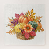 Panier Citrouille de Thanksgiving Puzzle (Vertical)