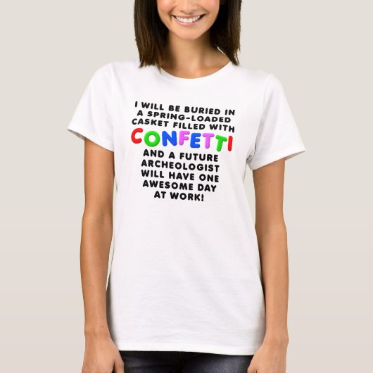 Panier Confetti Funny T-Shirt (Devant)