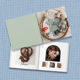 panier cottagecore doux livre photo bébé souvenir