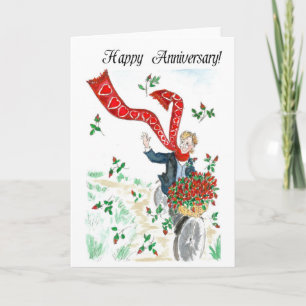 Panier de carte d'anniversaire de roses