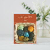 Panier de cartes postales en fils (Debout devant)