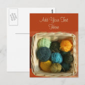 Panier de cartes postales en fils (Devant / Derrière)