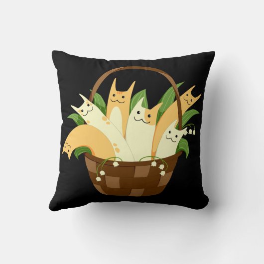 panier de chats coussin (Verso)
