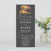 Panier de Citrouille programme de mariage gris pâl (Debout devant)