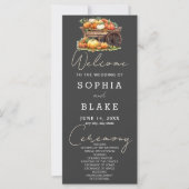 Panier de Citrouille programme de mariage gris pâl (Devant)