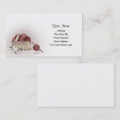 Panier de fil - cartes de visite de crochet (Devant / Derrière)