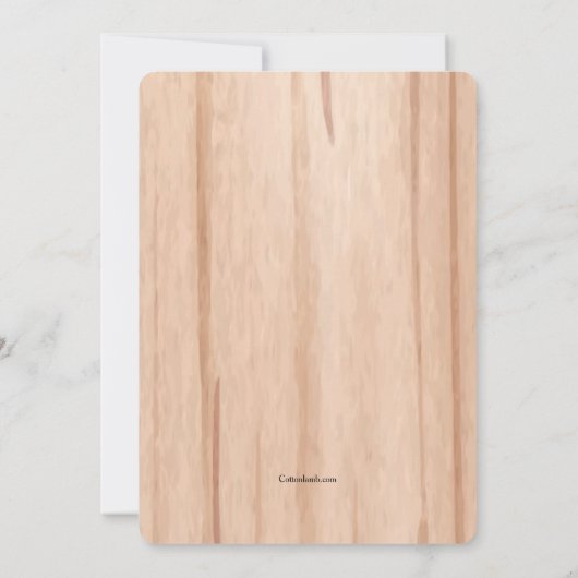 Panier de fleurs Invitation (Dos)