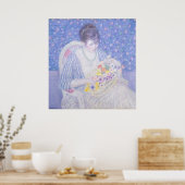 Panier de fleurs - Poster d'art fine F C Frieseke (Cuisine)