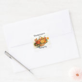 Panier De Fleurs Stickers Thanksgiving (Enveloppe)