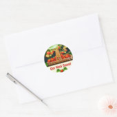 Panier de fraise ~ Obtenir un bon Sticker rond (Enveloppe)