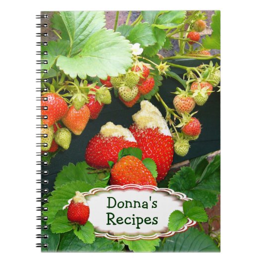 Panier de fraises ~ Carnet de recette no 2 (Devant)