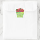 Panier de fruits de l'Esprit Autocollant carré (Sac)