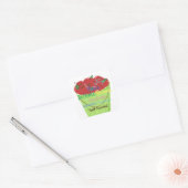 Panier de fruits de l'Esprit Autocollant carré (Enveloppe)