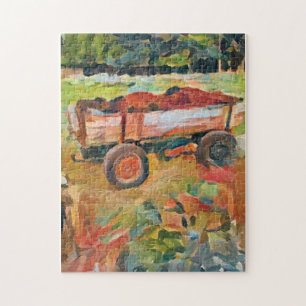 panier de fumier de la vie rurale, puzzle photo