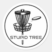 Panier de golf et stickers de disque (Devant)