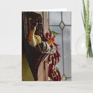 Panier de la photo squash Carte de voeux