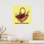 Panier de mots déplorables Poster papier (Cuisine)