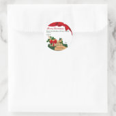 Panier de pain Étiquette cadeau de Noël (Sac)
