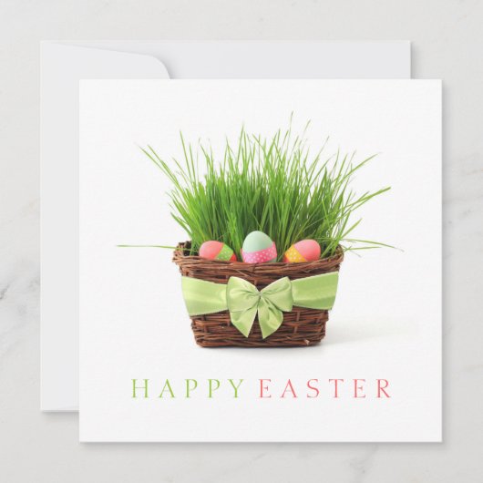 Panier de Pâques invitation à la fête de pique-niq (Devant)