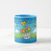 Panier de Pâques Pâques Espagnol Céramique Mug (Centre)