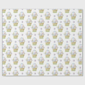 Panier de Pâques Printemps Pastel Papier cadeau en (Plat)