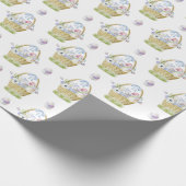 Panier de Pâques Printemps Pastel Papier cadeau en (Coin)