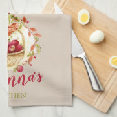 Panier de pomme d'automne Serviette de cuisine per (Quart Plié)