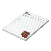 Panier de pommes Bloc-notes de la recette (Tourné)