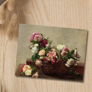Panier de Rozen - Henri Fantin-Latour Briefkaart