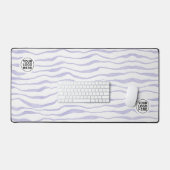 Panier de souris pour bureau à rayures d'aquarelle (Clavier et souris)
