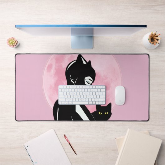 Panier de souris Vibes de chat noir (Bureau 1)